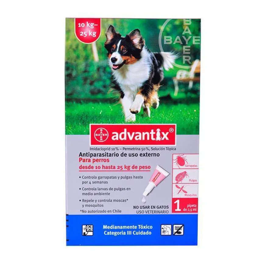 Advantix Pipeta x 2.5 ml | Farmacia Animales y Mascotas | Tierragro Colombia
