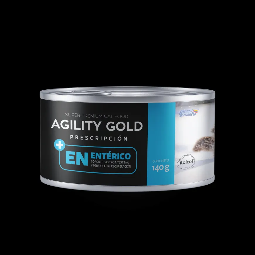 Agility Enterico Gatos 140 Gr Alimento Especializado Salud Digestiva