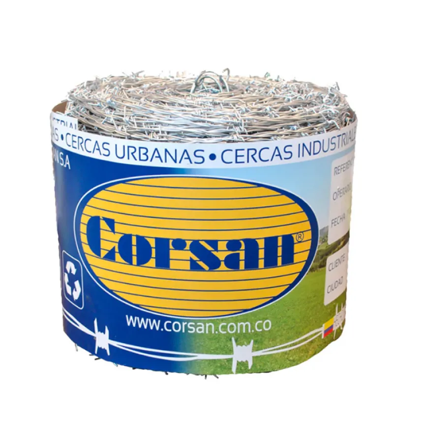 Alambre púas Corsan 16.5 x 400 m Seguridad y durabilidad para cercados