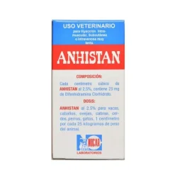 Anhistan antihistaminico para perros y caballos control alergias eficazmente