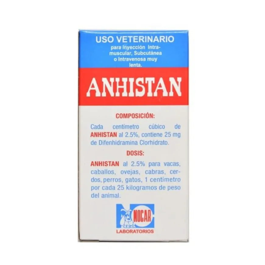 Anhistan antihistaminico para perros y caballos control alergias eficazmente