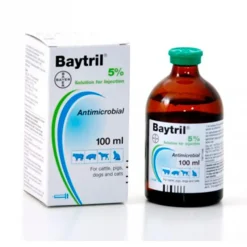 Baytril 5% Inyectable x 100 ml | Farmacia Animales y Mascotas | Tierragro Colombia