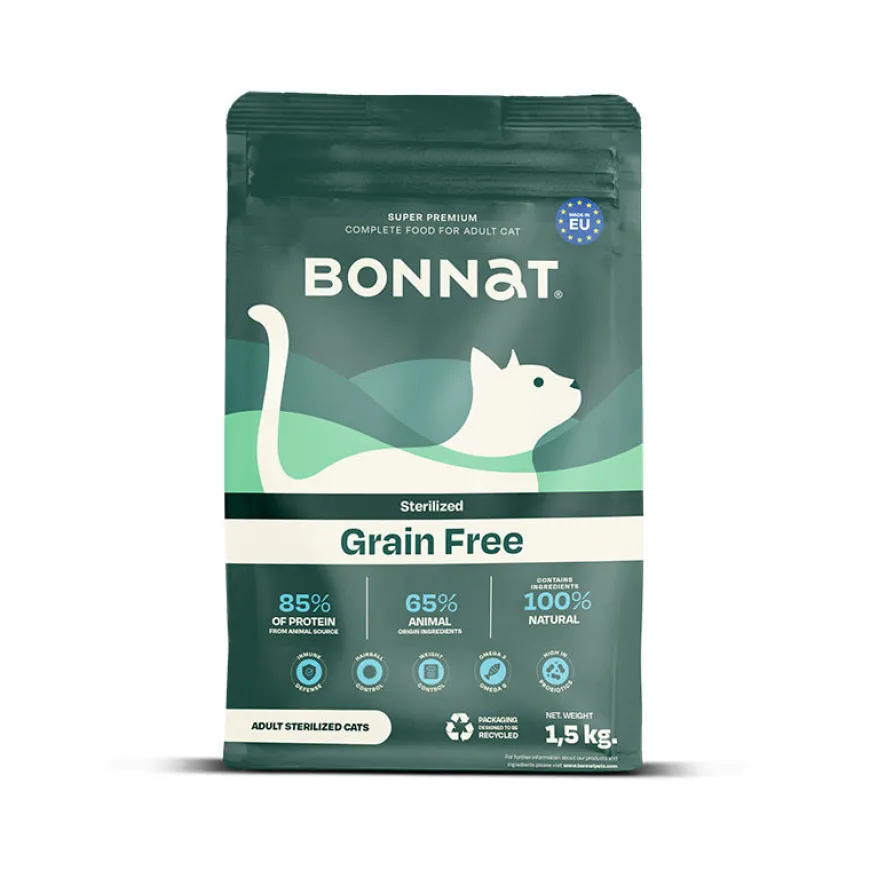 Bonnat Alimento Super Premium Gatos Adultos Esterilizados Grain Free