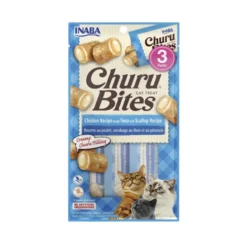 Churu Bites Cat Pollo Atún y Vieira 30 g Snack para Gatos