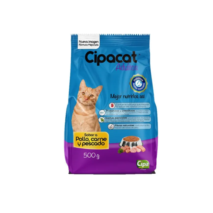 Cipacat Adulto Alimento Seco para Gatos Adultos y Hembras Gestantes