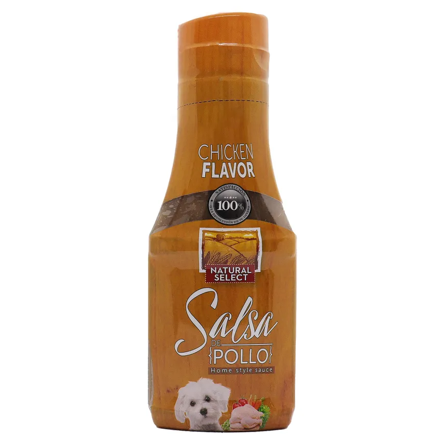 Deliciosa Salsa Natural Select Sabor a Pollo para Perros.