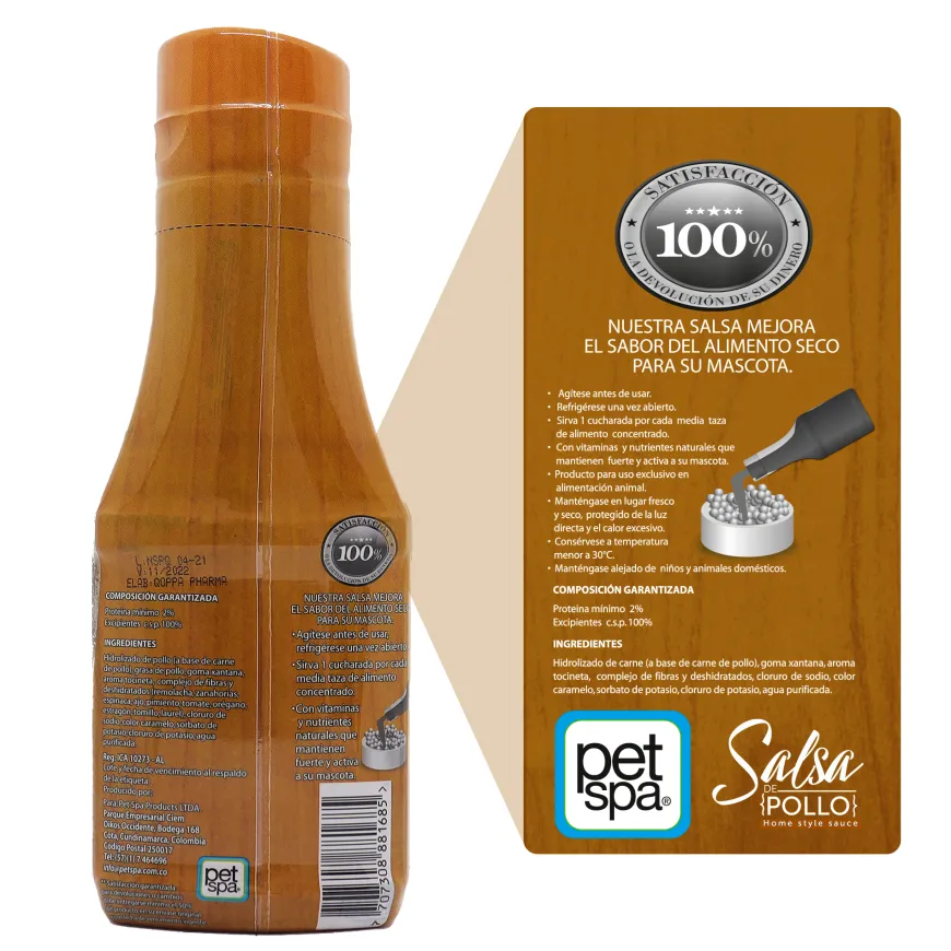 Deliciosa Salsa Natural Select Sabor a Pollo para Perros.