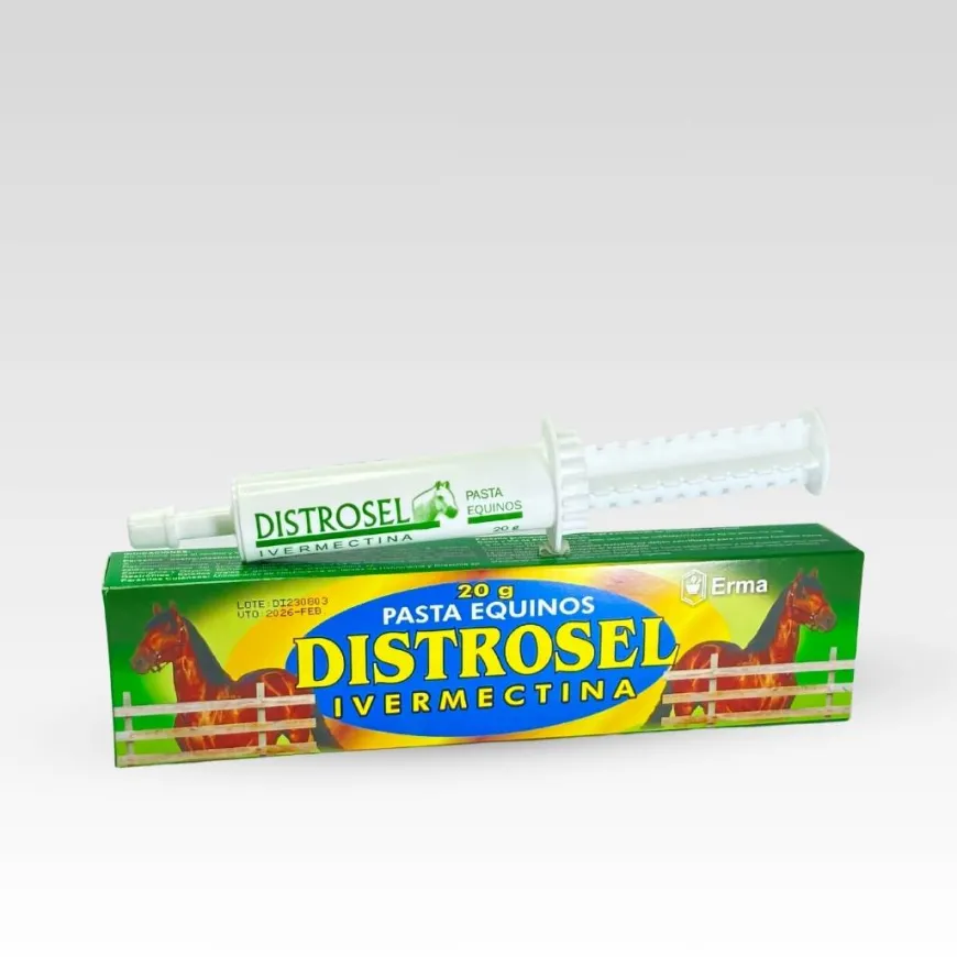 Distrosel Pasta Equinos Jeringa 20 Gr: Desparasitante para Caballos