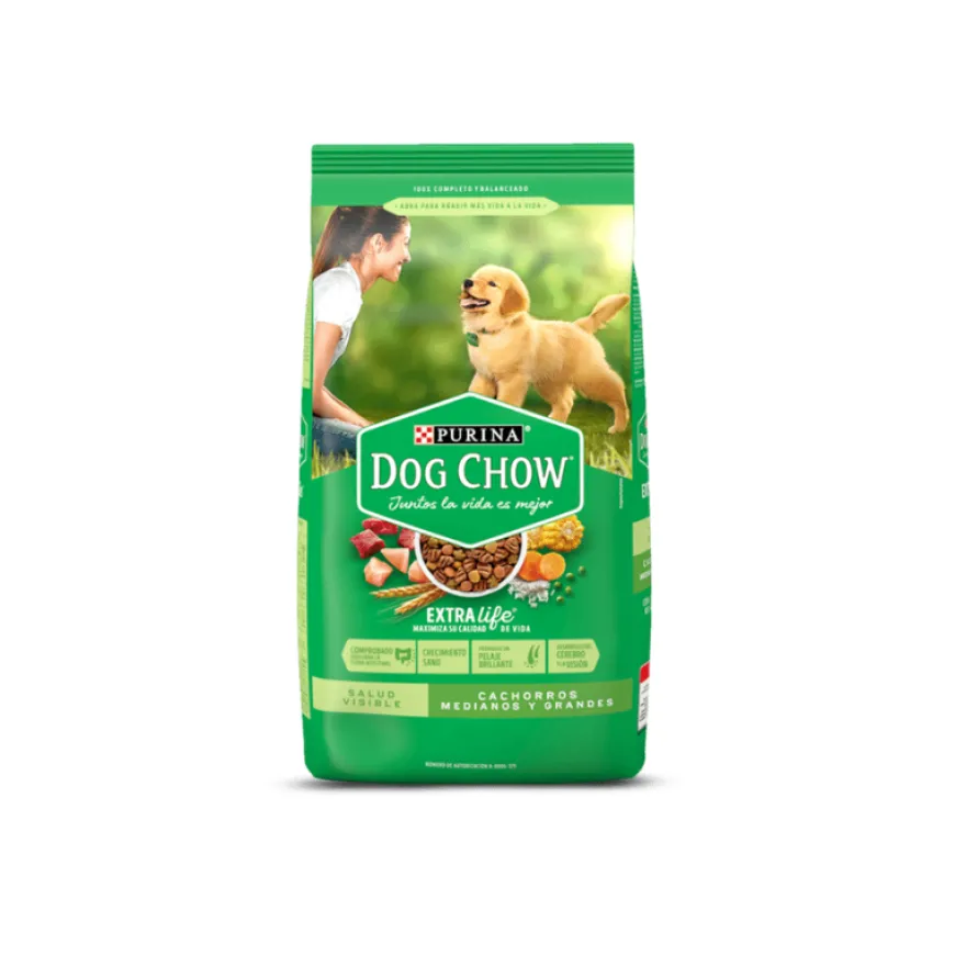 Dog Chow Cachorros Medianos y Grandes 2kg alimento balanceado