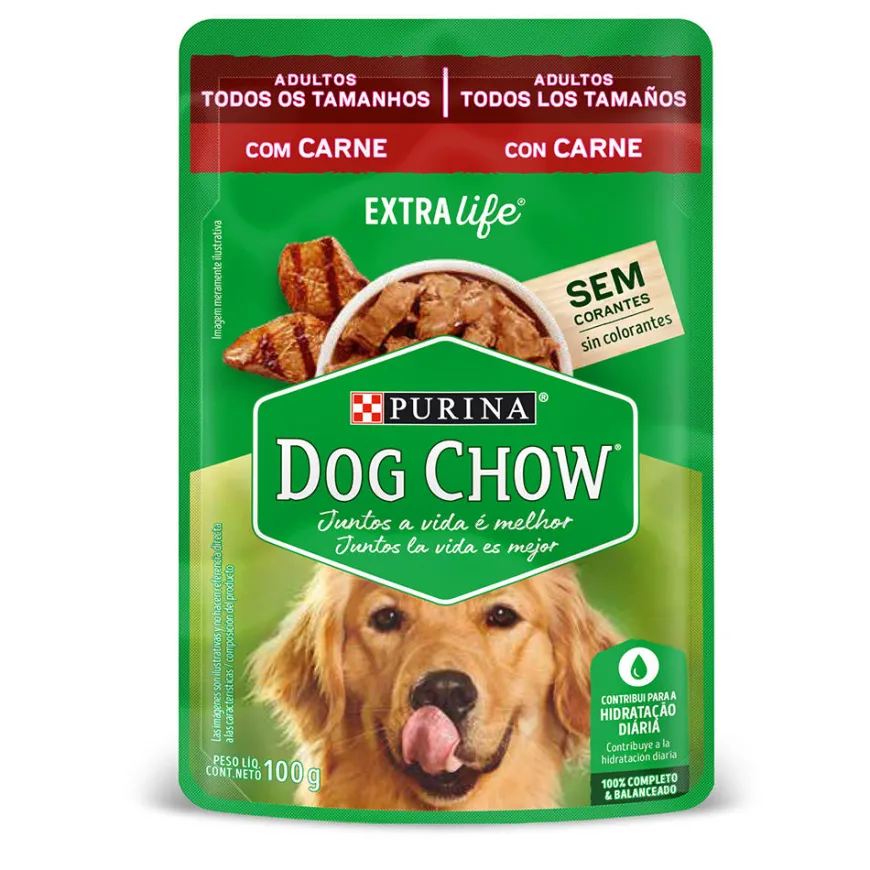 Dog Chow cachorros trozos jugosos pollo x 100 gr | Nutrición Mascotas y Animales | Tierragro Colombia