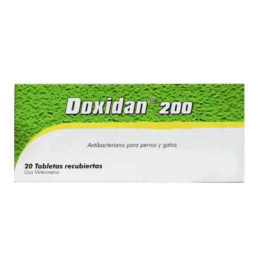 Doxidan 20 mg, 100 mg y 200 mg - Antibacteriano para Perros y Gatos