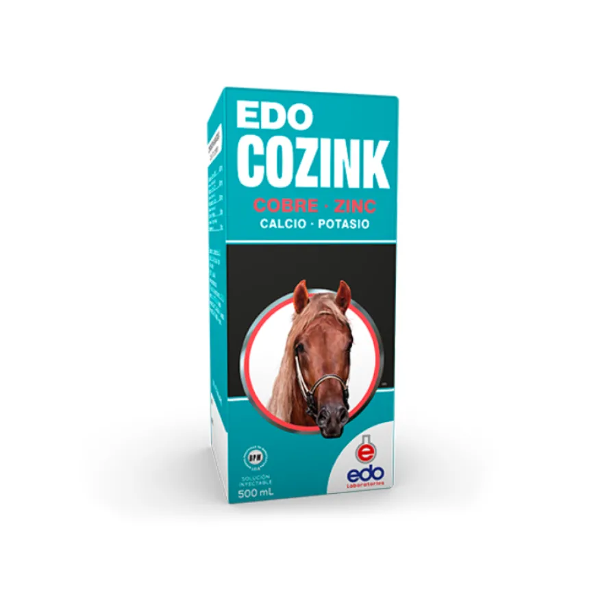 Edo Cozink Inyectable 500 ml: Remineralizante para Caballos y Bovinos