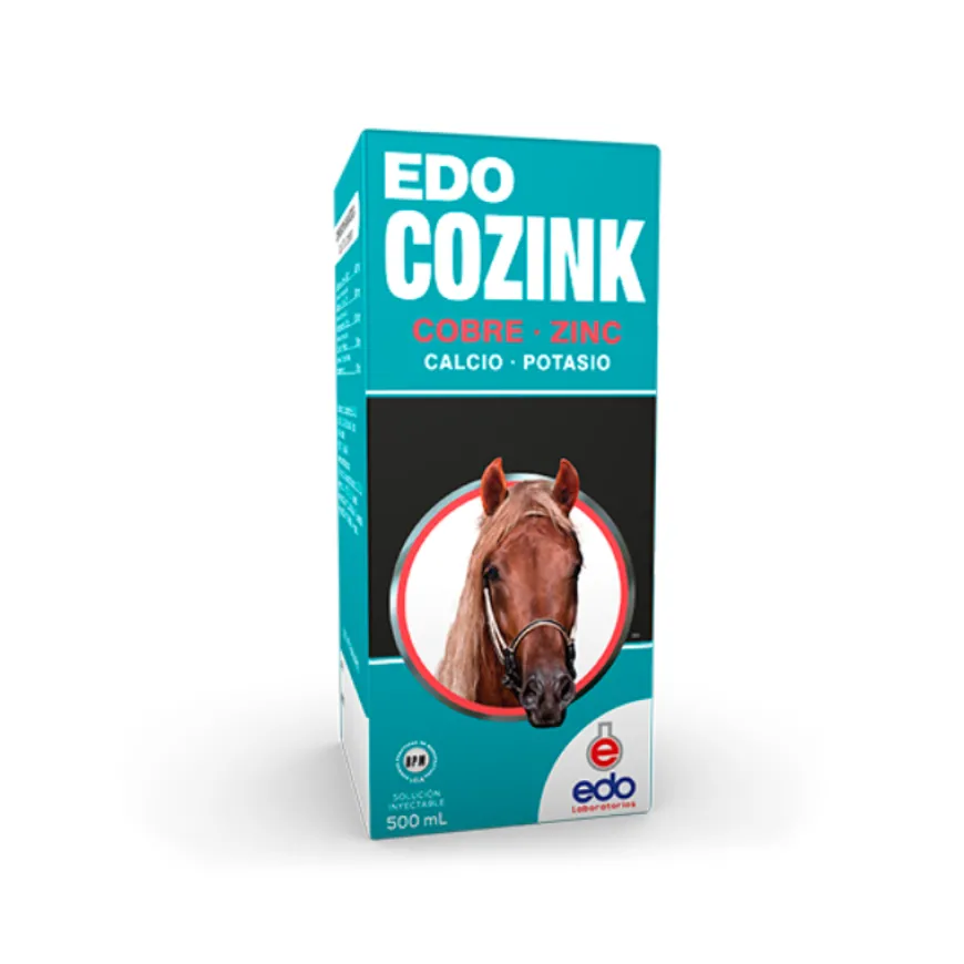 Edo Cozink Inyectable 250 ml: Remineralizante para Caballos y Bovinos