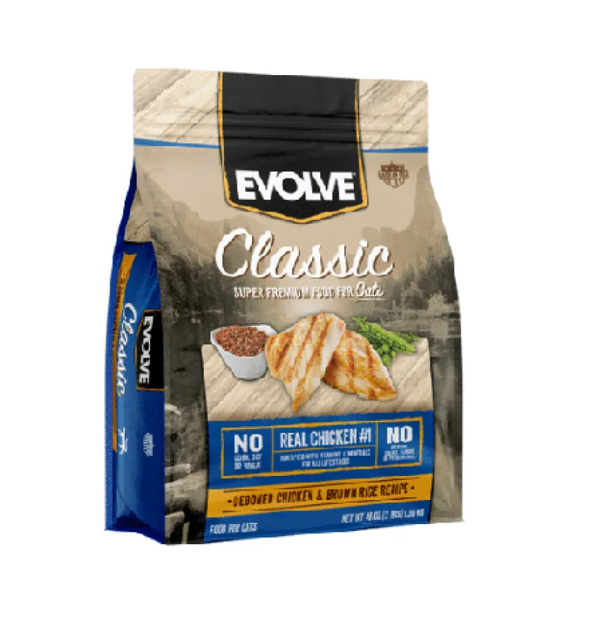 Evolve Cat Pollo Alimento Seco para Gatos Adultos Contiene Pollo Real