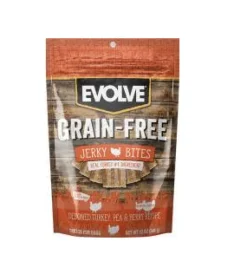 Evolve Dog Snack Grf Jerky Turkey