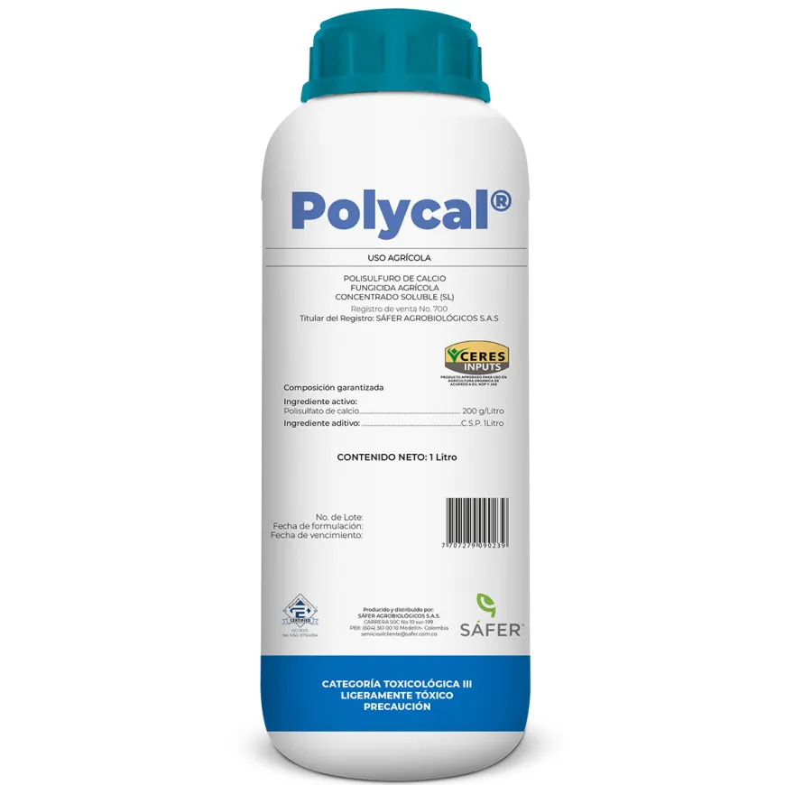 Fungicida Mineral Control Preventivo y Curativo de Patógenos Polycal