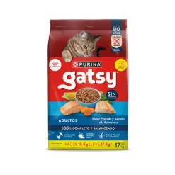 Gatsy Pescado y Salmón 17 kg para gatos adultos