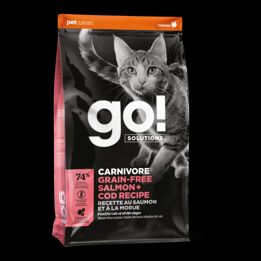 Go! Carnivore Receta De Salmón Y Bacalao Para Gatos 3.7Kg