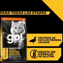 Go! Sensitivities Receta De Pato Para Gatos 3.7Kg