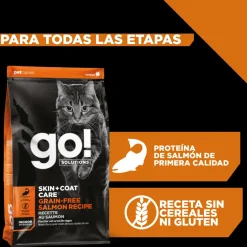 Go! Skin + Coat Receta De Salmón Para Gatos 1.4Kg