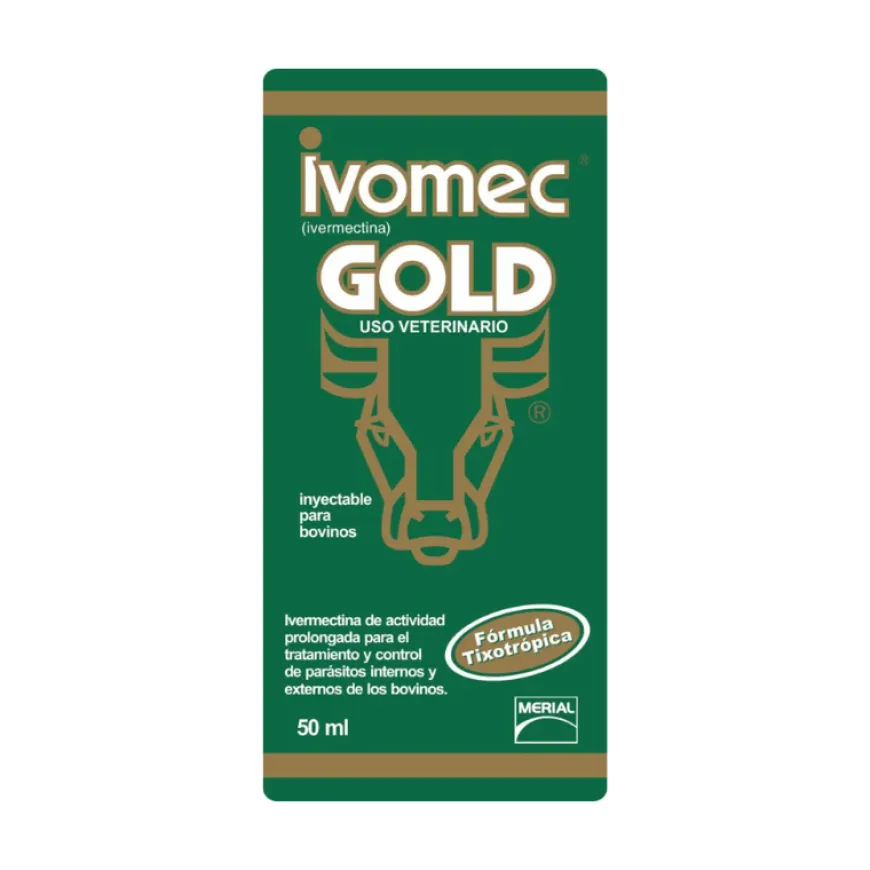 Ivomec Gold 50 ml Tratamiento de Parásitos en Bovinos y Porcinos