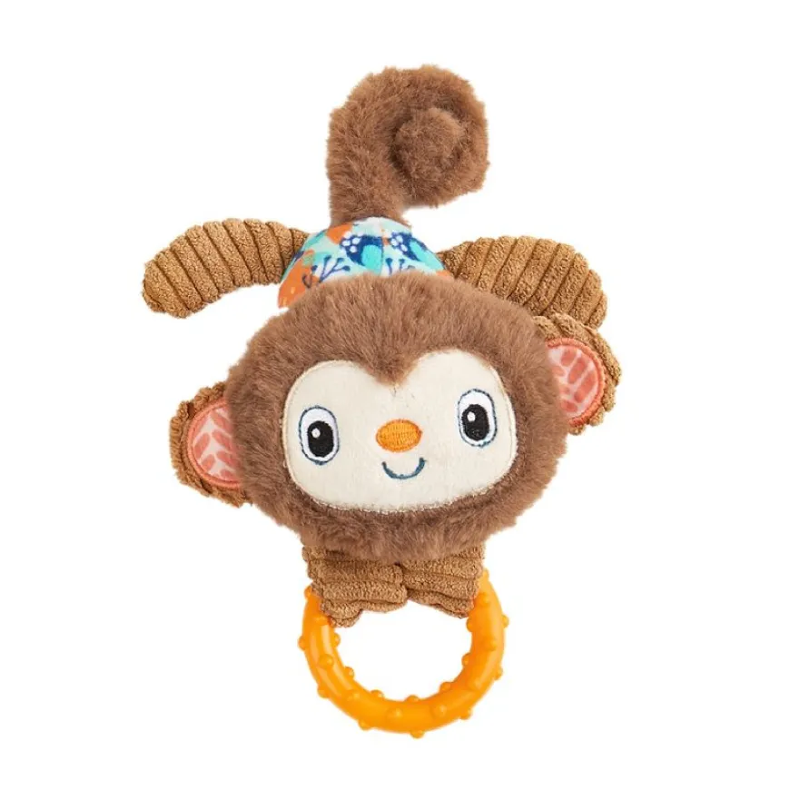 Juguete Monkey de Felpa Para Cachorros Talla S Diversión y seguridad