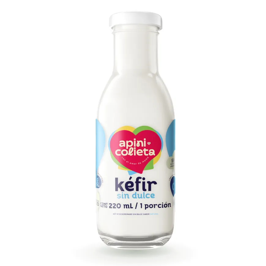 Kéfir natural sin dulce x 220 ml sin azúcar y con probióticos