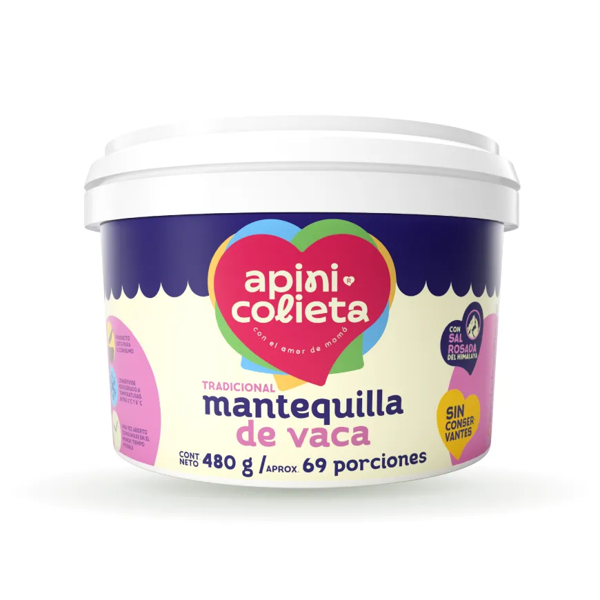mantequilla con sal del himalaya x 480 g artesanal y natural