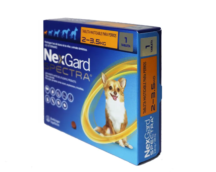 Nexgard Spectra XS 2-3.5 Kg Protección Total Pulgas y Parásitos