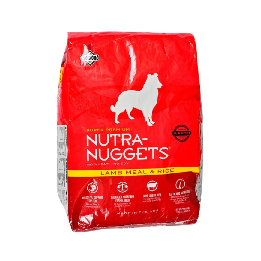 Nutra Nuggets Cordero y Arroz 15 Kg Alimento Premium para Perros