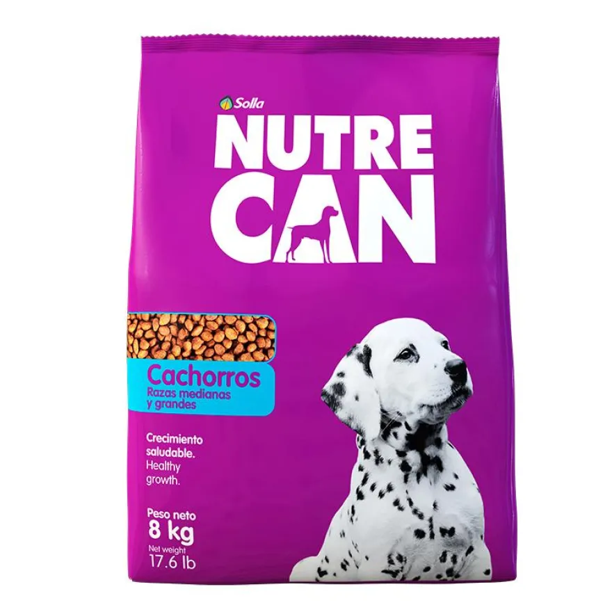 Nutrecan Cachorros R Med y Gdes x 8 kg | Nutrición Mascotas y Animales | Tierragro Colombia