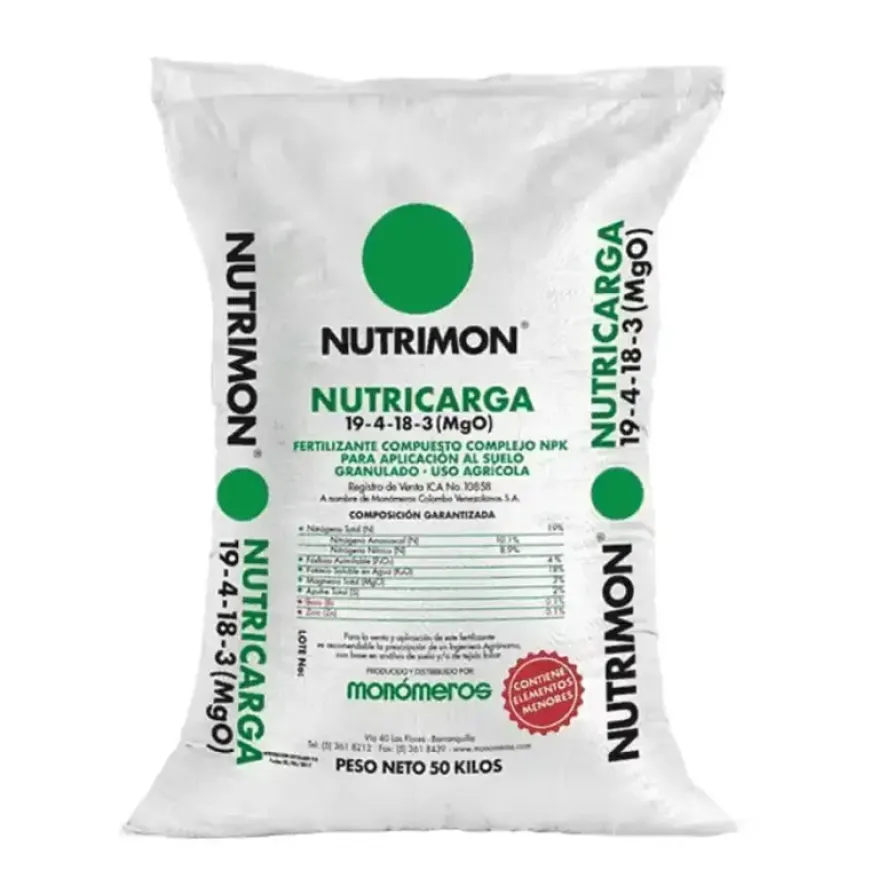 Nutricarga 19-4-18-3 mejora rendimiento y calidad en café y frutales