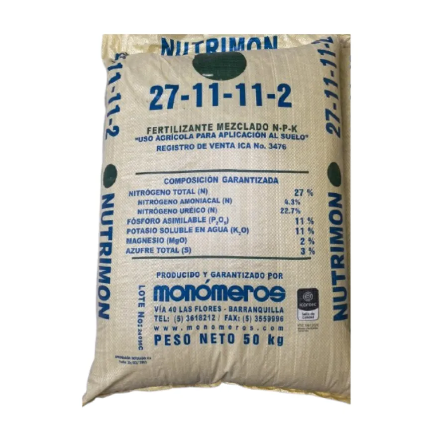 Nutrimon 27-11-11-2-3 Bulto x 50 Kg Fertilizante NPK para suelos