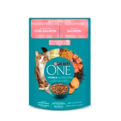 One Gato Esterilizado Salmón 85 g alimento húmedo completo