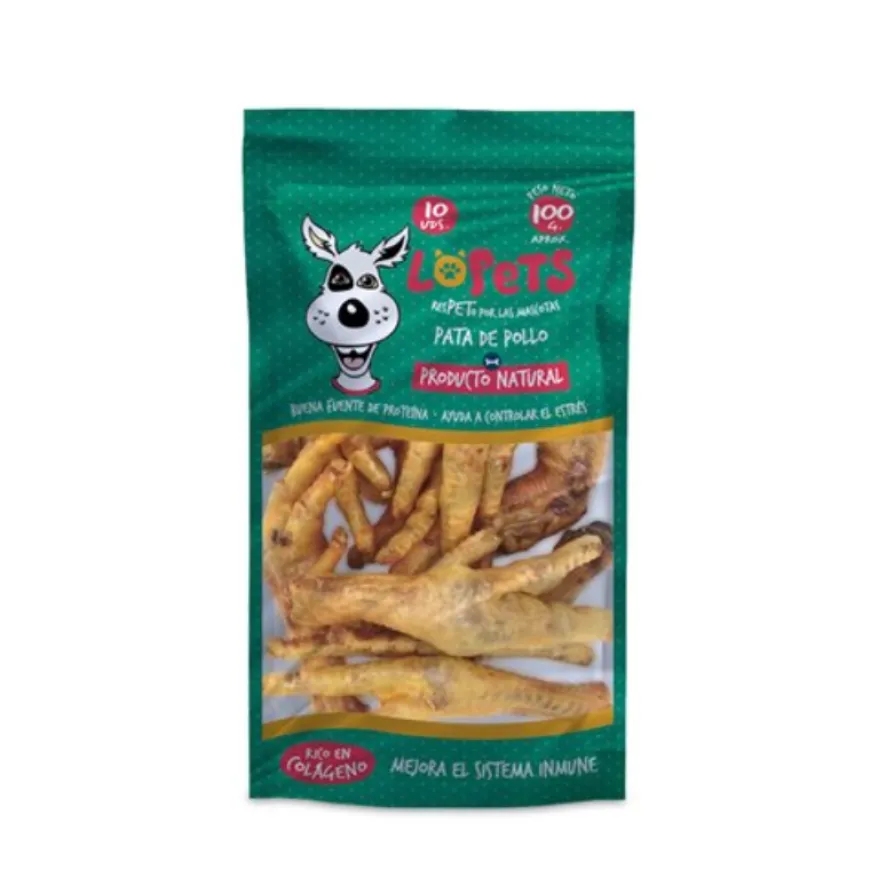 Patas de Pollo Lopets snack natural para perros