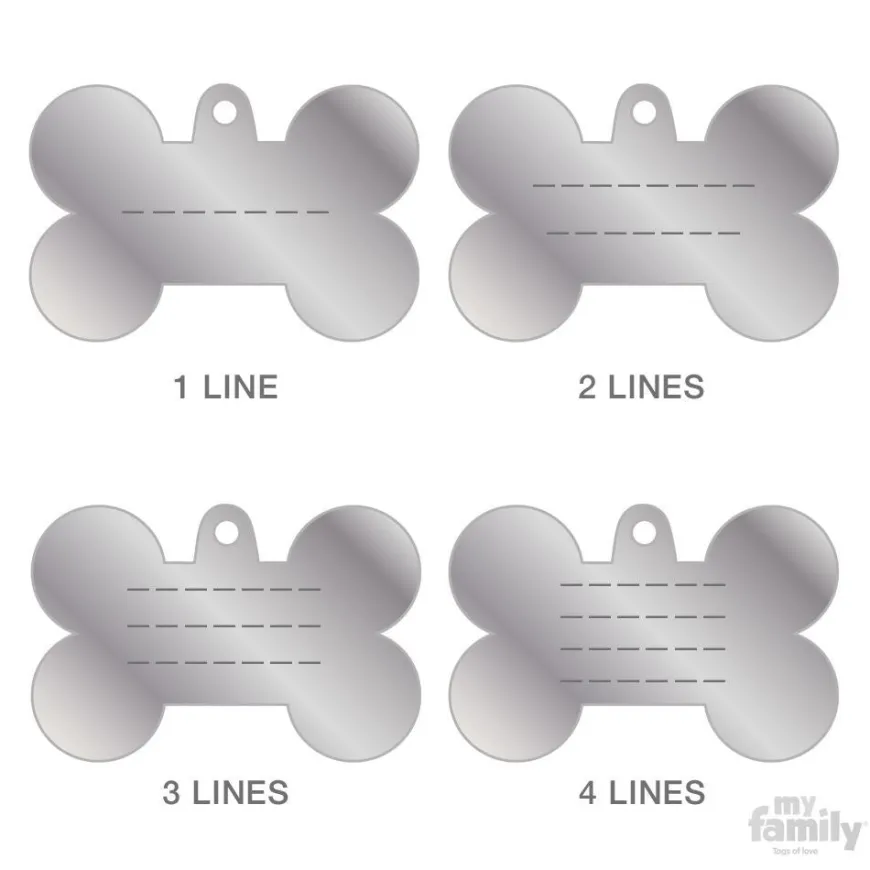 Placa para mascotas - Hueso grande BASIC | Accesorios Mascotas | Tierragro Colombia