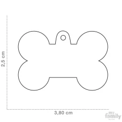 Placa para mascotas - Hueso grande BASIC | Accesorios Mascotas | Tierragro Colombia
