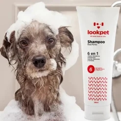 Shampoo 6 en 1 Perros Adultos Lookpet 250 ml Cuidado Completo