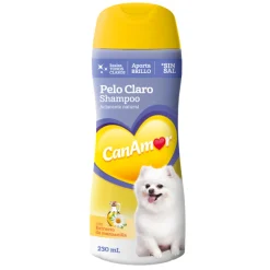 Shampoo CanAmor Pelo Claro Brillo y Belleza para tu Perro