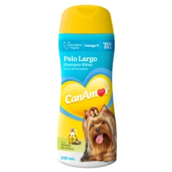 Shampoo Rinse CanAmor 230 ml Brillo para tu Perro de Pelo Largo