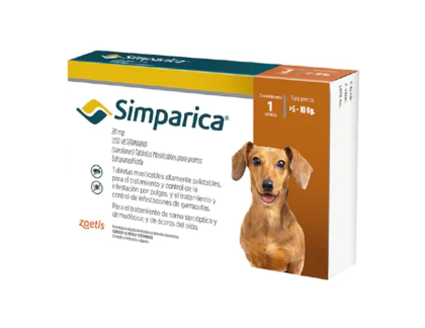 Simparica 20 Mg. De 5 A 10Kg - 1 Und