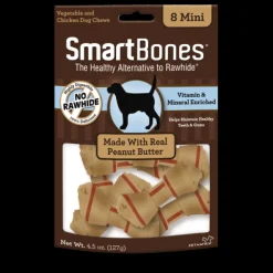 Smartbones peanut butter mini 8 pk | Nutrición Mascotas y Animales | Tierragro Colombia