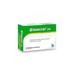 Stomizol Tabletas Antibiótico Oral para Mascotas