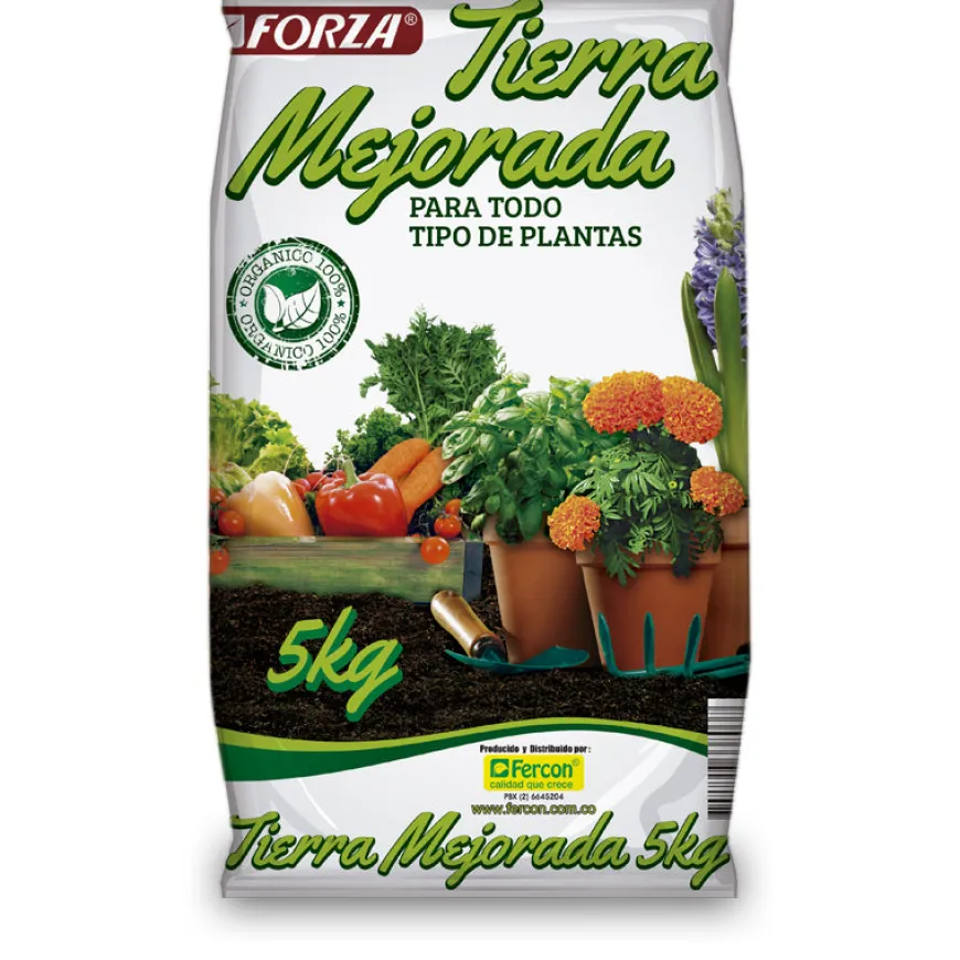 Tierra Mejorada x 5 kg | Fertilizantes Jardinería | Tierragro Colombia