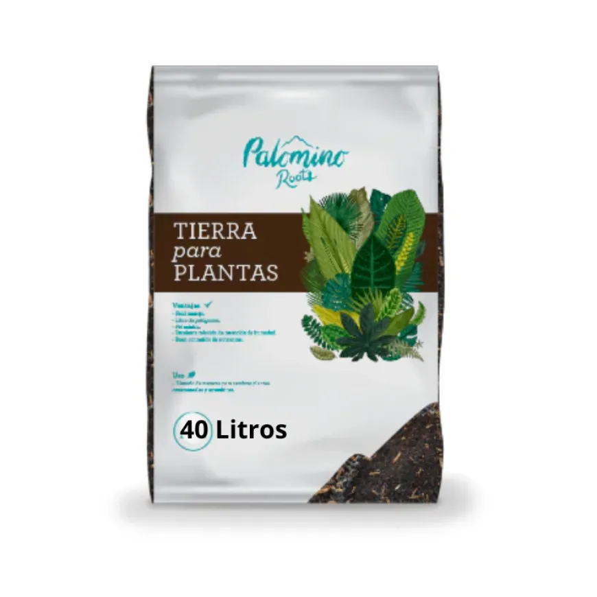 Tierra Negra 40 Litros. Sustrato nutritivo para plantas y jardines