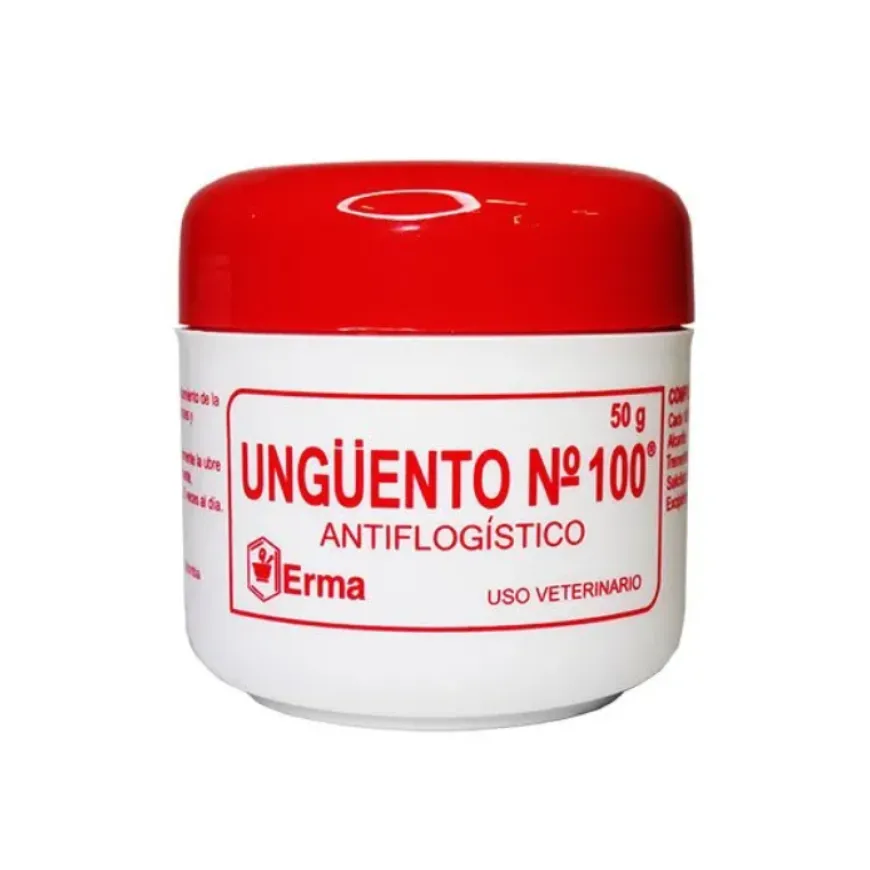 Ungüento No. 100. Alivio para inflamaciones en animales