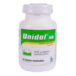 Unidol x 50 mg (30 Tabletas) | Farmacia Animales y Mascotas | Tierragro Colombia