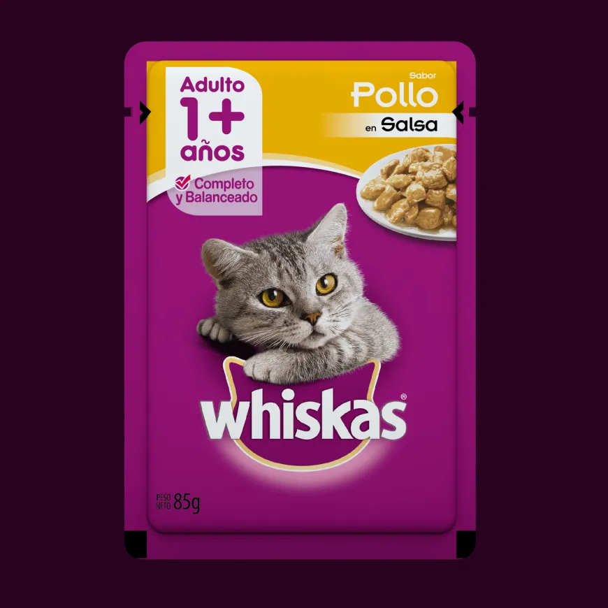 Whiskas Adulto pollo (Alimento Húmedo) | Nutrición Mascotas y Animales | Tierragro Colombia